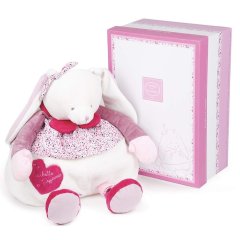Мягкая игрушка Doudou Cerise Кролик розовый DC2706