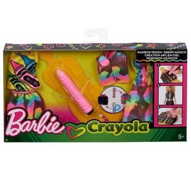 Набор одежды Barbie Crayola Сотри и нарисуй Радуга Дизайн 1 FHW85