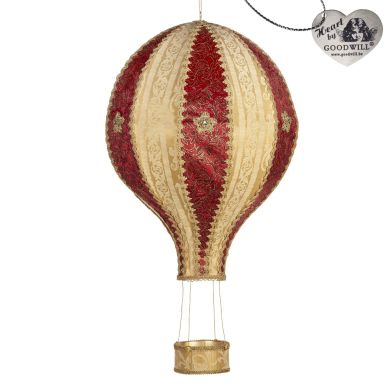 Новогоднее украшение Воздушный шар Goodwill красно/бежевый 75 см BR 36085