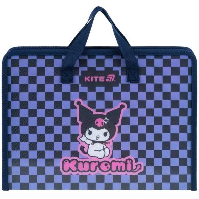 Папка-портфель на блискавці, 1 відділ., A4, Kuromi Kite HK25-202-2