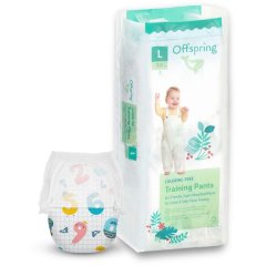 Підгузки-трусики Offspring розмір L, 9-14 кг, 36 шт, Цифри DP-OI-FAP-L36P-FFG 9355465008537, L