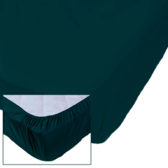 Простынь на резинке SoundSleep Dyed Green ранфорс размер 180х200 см 93121095