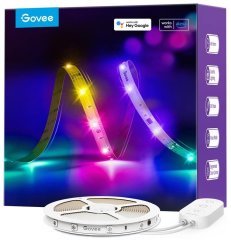 Стрічка світлодіодна розумна Govee H618A LED Strip Light, 500 см, RGBIC, WI-FI/Bluetooth, білий H618A3D1