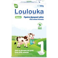 Суміш дитяча з коров'ячого молока №1 органічна з народження 400 г Loulouka  8719326287805