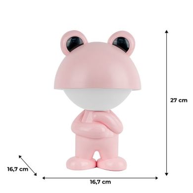 Світильник-нічник LED з акумулятором Dreamy Froggy, рожевий Kite K25-315-3-2