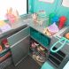 Транспорт для куклы Фургон с мороженым и аксессуарами голубой, Our Generation BD37252Z