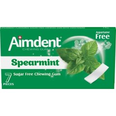 Жувальна гумка Aimdent Spearmint 7 пластинок без цукру 8680976404563