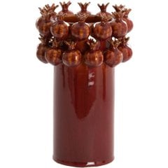 Декоративна ваза &Oslash;16,5x25 cm POMEGRANATE, кераміка, бордова Light&Living 5713379