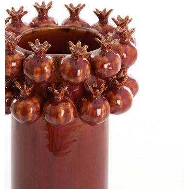 Декоративна ваза &Oslash;16,5x25 cm POMEGRANATE, кераміка, бордова Light&Living 5713379