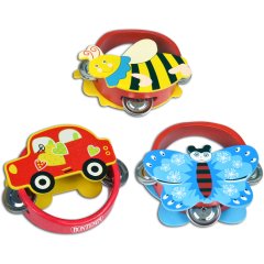 Деревянный бубен с 6 тарелками BONTEMPI 561510