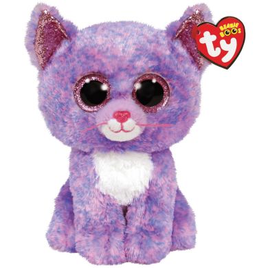 Детская игрушка мягконабивная TY Beanie Boo's — Лавандовый котенок Cassidy 15см 36248