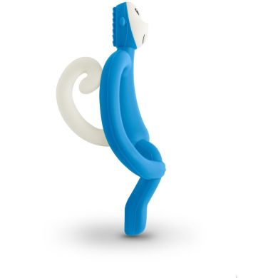 Іграшка-прорізувач Matchstick Monkey силіконова мавпочка синій 10.5 см MM-T-002, Синій