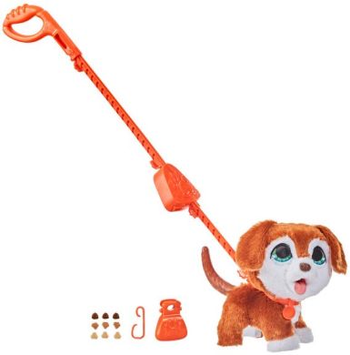 Іграшка м'яка, інтерактивна «Вихованець на повідку» серії FRF Poopalots Big Wags — Dog E8945