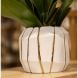 Кашпо Kintsugi маленьке (S) біле золото 15x15x13 Rituali Domestici U31263042A83