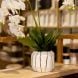 Кашпо Kintsugi маленьке (S) біле золото 15x15x13 Rituali Domestici U31263042A83