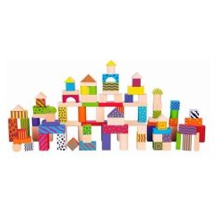 Конструктор Viga Toys Набір будівельних блоків, 100 елементів 59696