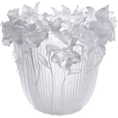 Хрустальная ваза Iris, матовая прозрачная, h.26 см CRISTAL DE PARIS 4070/S, 26