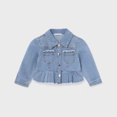 Куртка для девочки джинсовая 4J, р.68 Голубой Mayoral 1434