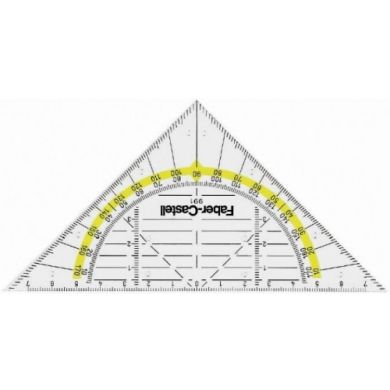 Багатофункціональний трикутник Faber-Castell 14 см 177091 21801