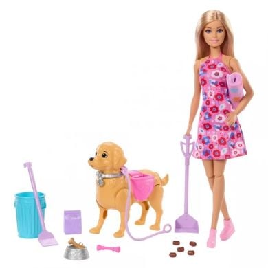 Набор Barbie Прогулка с собачкой JJB46