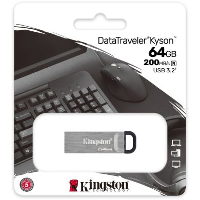 Накопитель Kingston 64GB USB 3.2 Type-A Gen1 DT Kyson DTKN/64GB