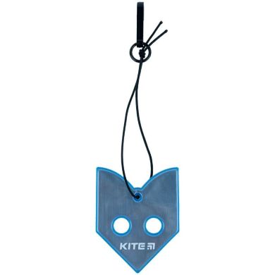Підвіска м'яка світловідбиваюча, фігурна, блакитна Kite K23-111-1