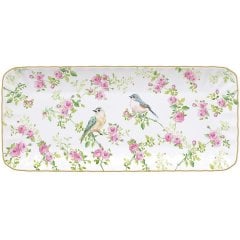 Прямоугольный поднос 36x16 см из фарфора SPRING TIME POZZI MILANO M006R1289SPRI