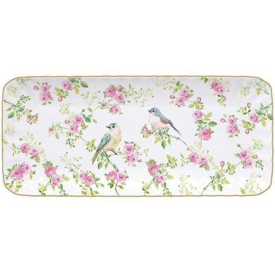 Прямокутний піднос 36x16 см з порцеляни SPRING TIME POZZI MILANO M006R1289SPRI