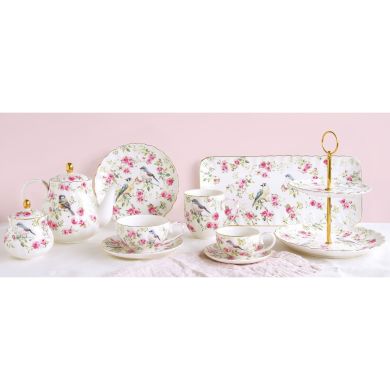 Прямокутний піднос 36x16 см з порцеляни SPRING TIME POZZI MILANO M006R1289SPRI