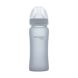 Скляна дитяча пляшечка Everyday Baby 300мл із силіконовим захистом 10251, Сірий