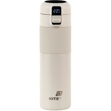 Термос з термодатчиком 450 мл, бежевий Kite K25-1227-1