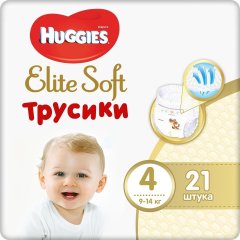 Трусики-підгузки Huggies Elite Soft Pants 4 (L) 21 шт. 9401483 5029053546971, 21