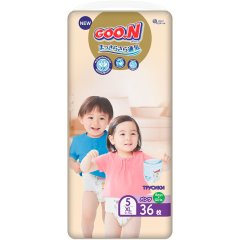Трусики-підгузки японські GOO.N Premium Soft для дітей 12-17 кг (розмір 5(XL), унісекс, 36 шт) Goo.N Premium Soft 863229