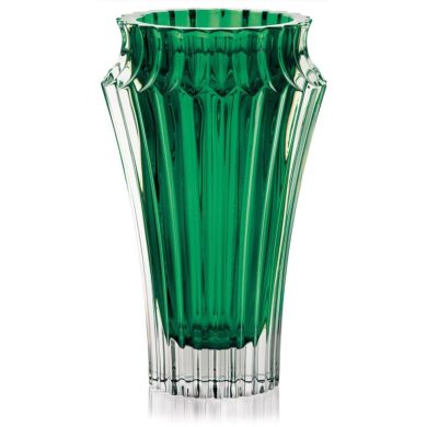 Ваза CROWN JEWEL зелена 25,8*15,8 см, кришталь Roga&scaron;ka 131082