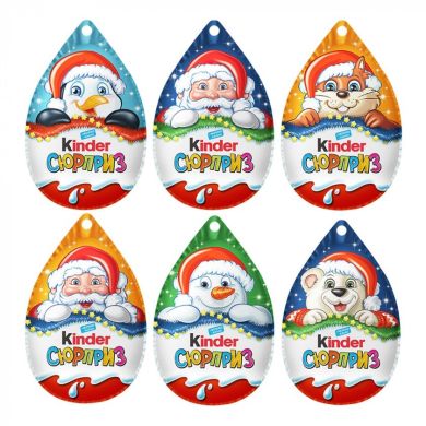 Яйцо Kinder Cюрприз Новогодний 20 г 80050117