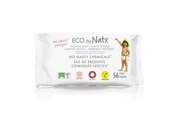Органічні вологі серветки з запахом Eco by Naty 56 шт 245029