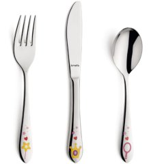 Детский набор столовых приборов Принцесса, 3 предм., серебро Amefa 5015734692709