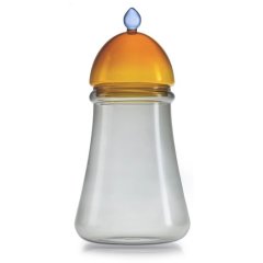 GLI SCACCHI JAR Банка сіро-янтарна, h 38 см(скло) IVV 9226.1