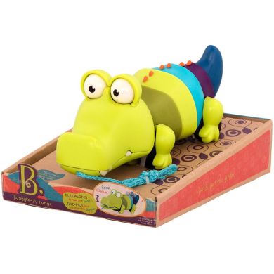 Іграшка-каталка Battat Крокодил Клац-клаус BX1674Z, Зелений