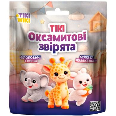 Игрушка сквиш TIKI WIKI ТИКИЕ БАРХАТНЫЕ ЗВЕРТЫ KD-ZRDW2025011