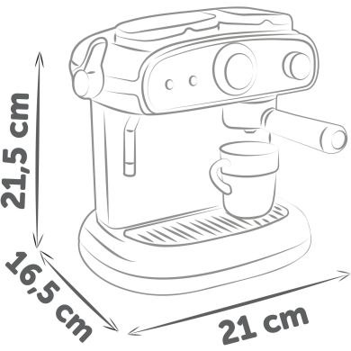 Игрушечная кофеварка Эспрессо со звуком. и светл. эффект., 17x23x24, 3+ SMOBY TOYS 7600312512