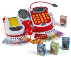 Іграшковий Електронний касовий апарат, функціональний, зі звуком, світлом та аксесуарами Klein 9373