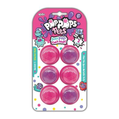 Игровой набор Yulu Poppops Питомцы сюрприз со слаймом 6 шт YL40001