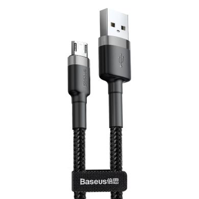 Кабель Baseus Cafule Micro USB 2.0A 3m gray/black 23495