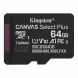 Карта памяти Kingston microSD 64GB C10 UHS-I A1 V10 R100MB/s SDCS3/64GBSP
