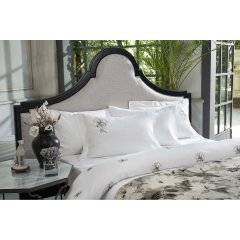Комплект постельного белья LARISA WHITE-GRAPHITE, евроразмер PEPPERHOME LARISA 0148, евророзмір