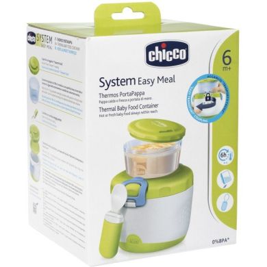 Контейнер для хранения продуктов Chicco System Easy Meal термостойкие 07659.00.00, Зелёный