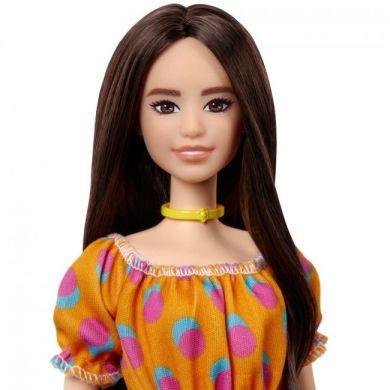 Лялька Barbie Барбі Модниця в платті в горошок з відкритими плечима GRB52
