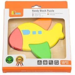 Деревянный мини-пазл Viga Toys Самолетик 50173