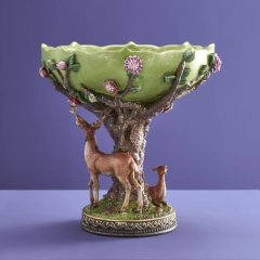 Миска с Оленями из полирезина, 28x28x30 см Werner Voss 56687